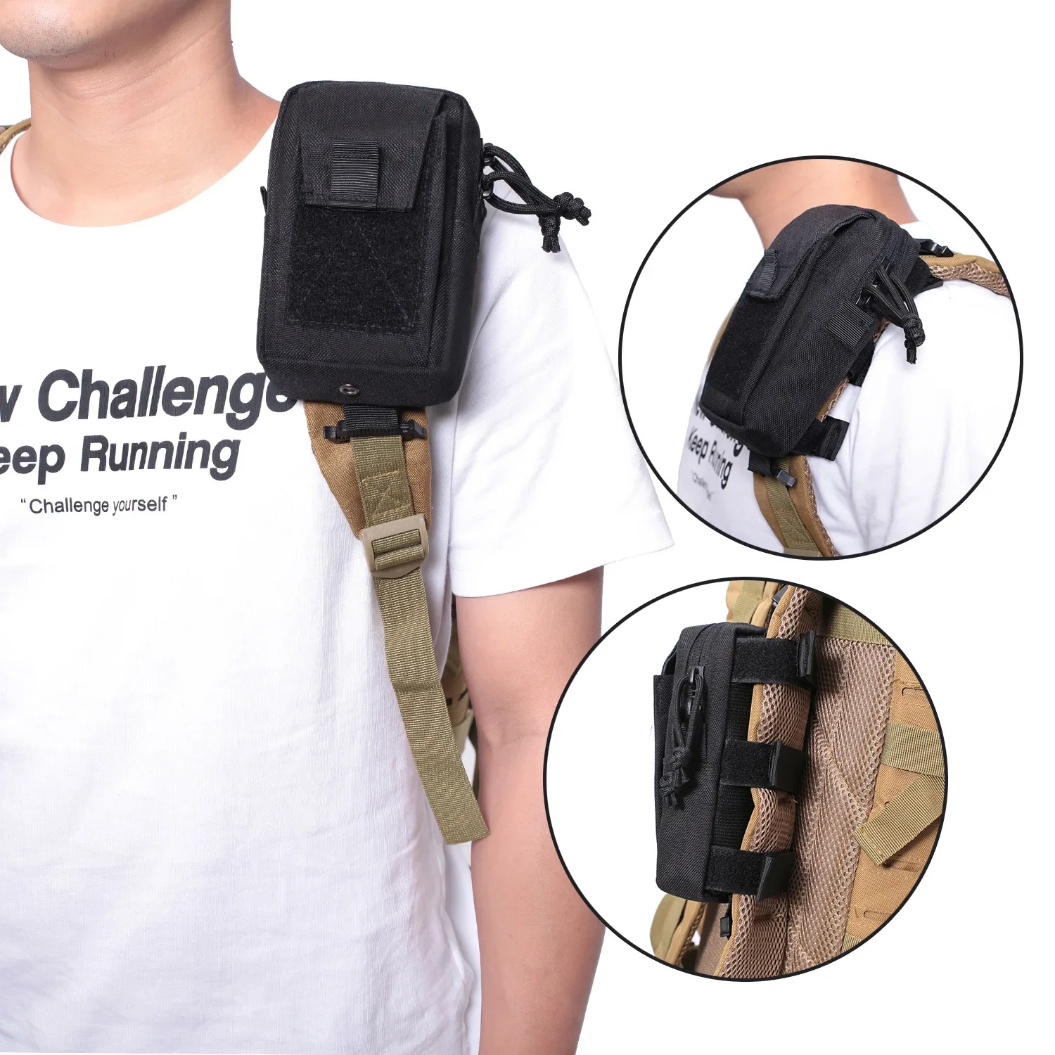 Running Gear Backpack - Porta Telefono con Cinghia per Zaino