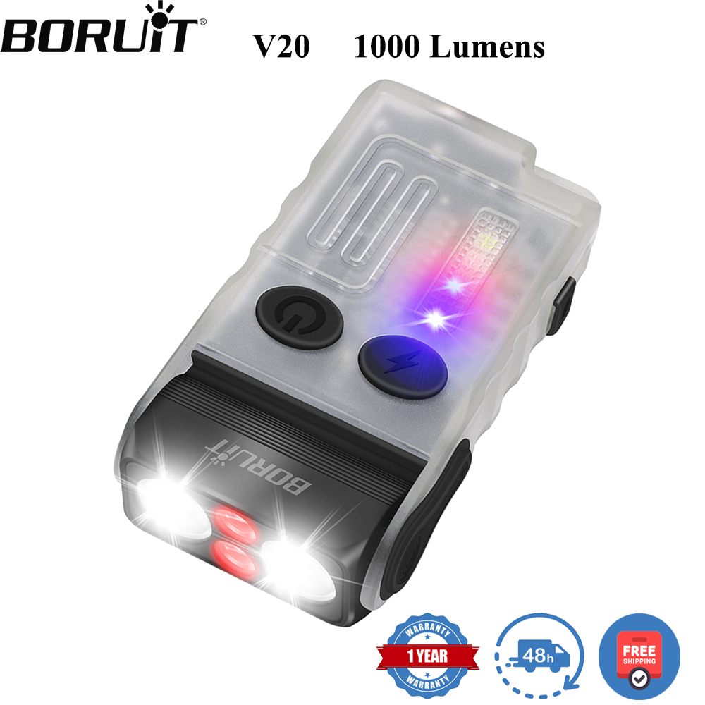 Running Headlamp Led - BORUiT V20 Torcia Portachiavi LED EDC